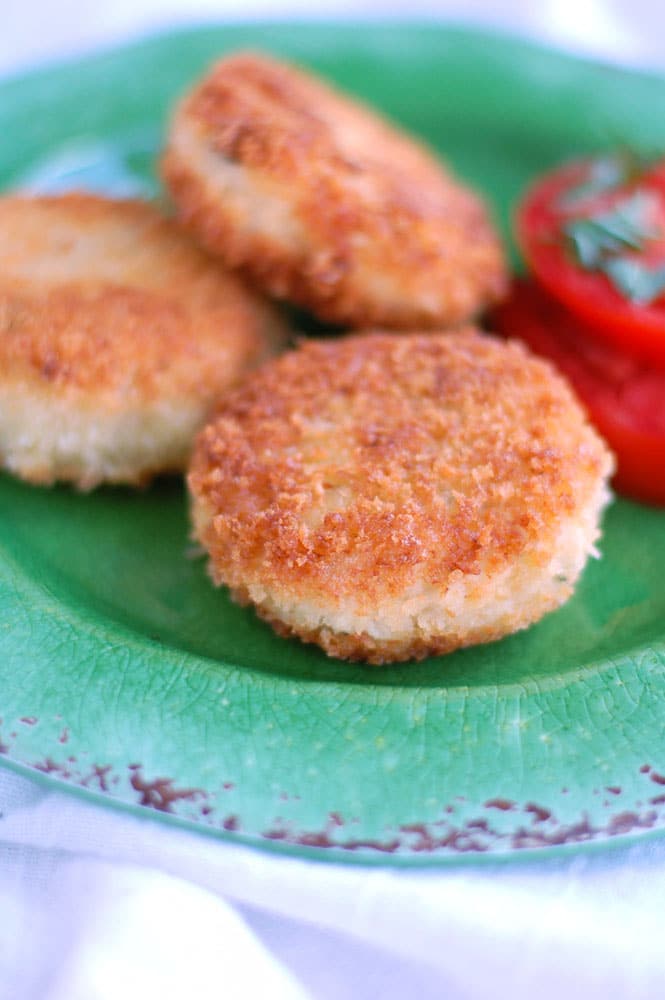 Fried chicken croquettes.