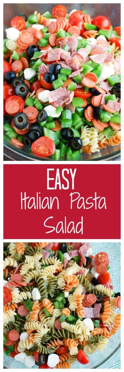 Easy Italian Pasta Salad with Pepperoni - Food Lovin Family