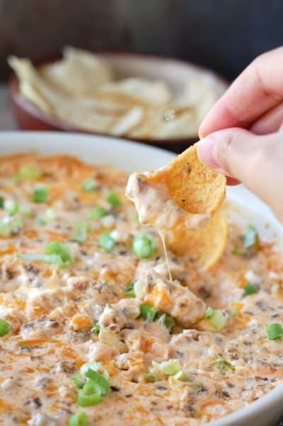 Hot Sausage Beer Cheese Dip - Food Lovin Family