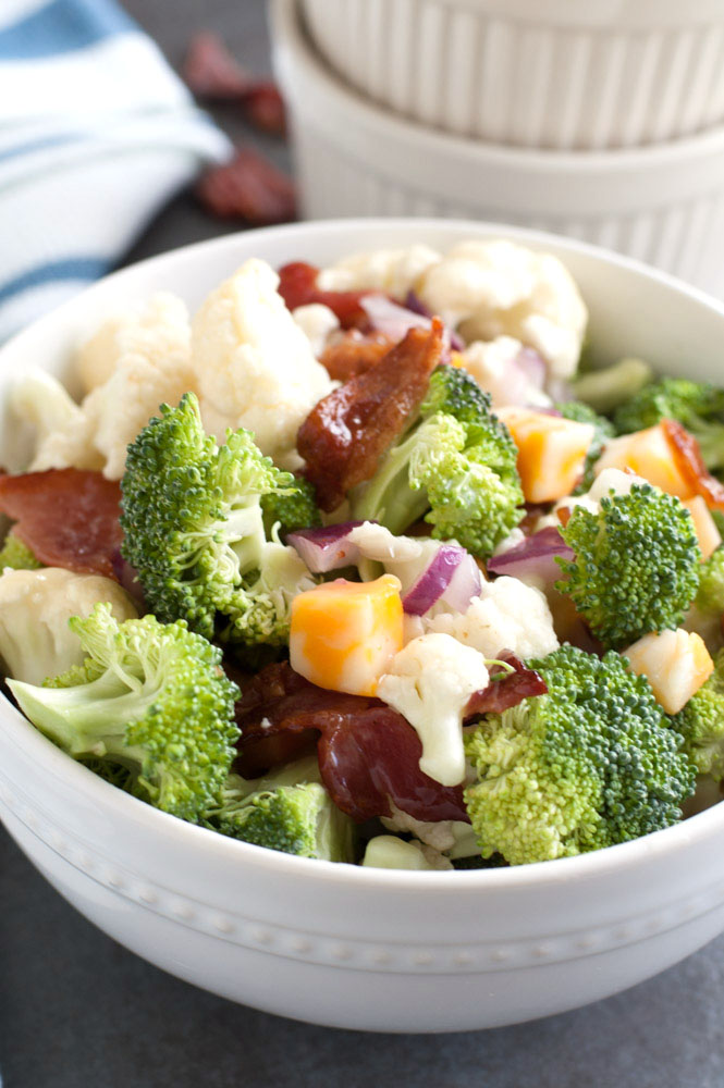 Broccoli Cauliflower Salad - Food Lovin Family