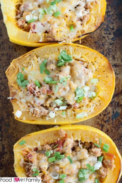 Chicken Taco Spaghetti Squash - Food Lovin Family