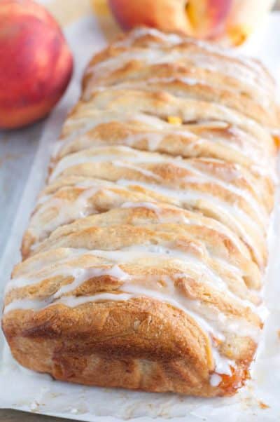 Peach Pull Apart Bread - Food Lovin Family