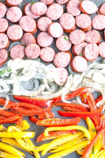 Sheet Pan Sausage and Pepper Sandwiches - Food Lovin Family