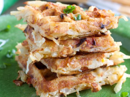 Hash Brown Waffles • Pancake Recipes