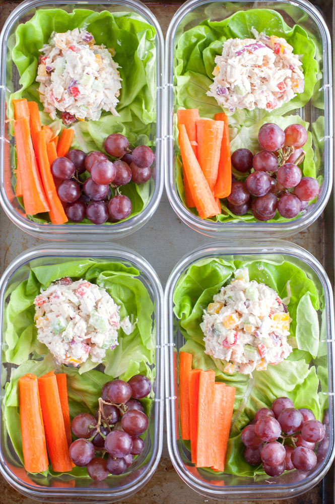 BBQ Chicken Salad Meal Prep - easy gourmet by jackie