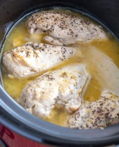 Slow Cooker Creamy Lemon Chicken Spaghetti - Food Lovin Family