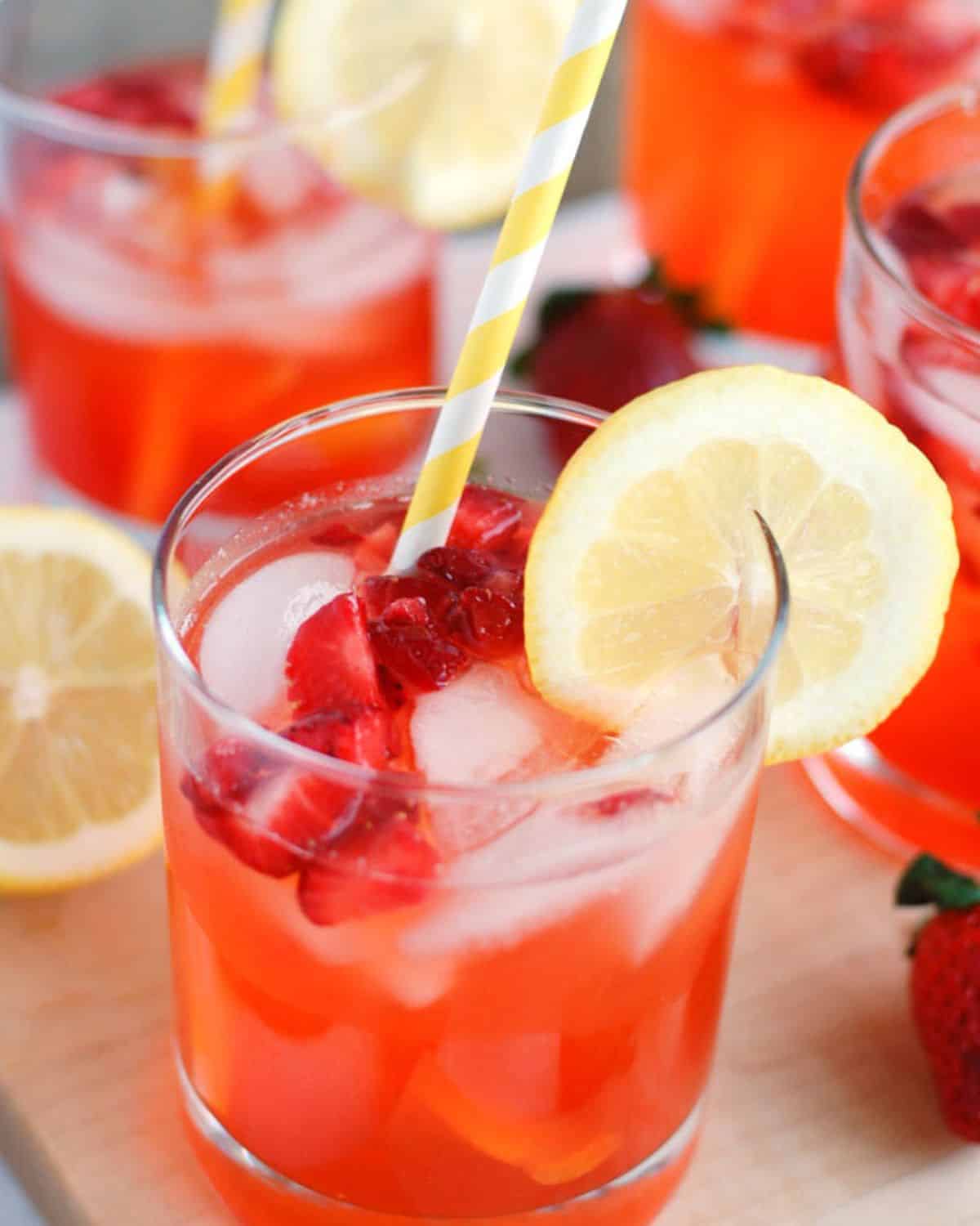 Easy Strawberry Lemonade Recipe - Feeding Your Fam