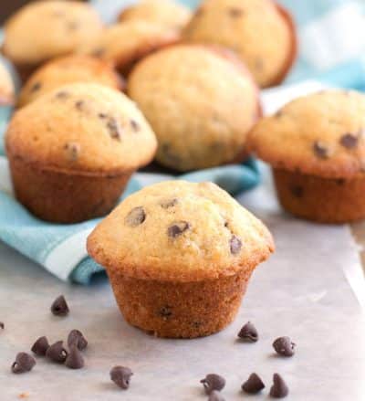 Mini Chocolate Chip Muffins Recipe - Food Lovin Family