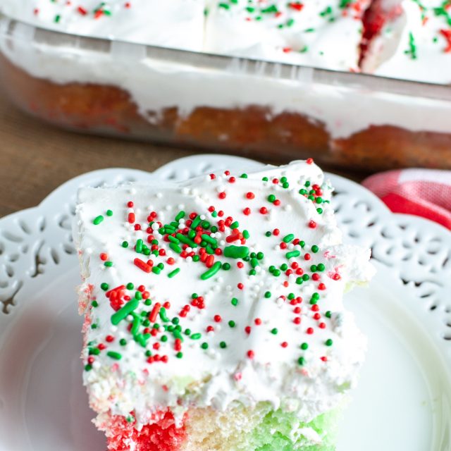 Holiday Jello Cake - Food Lovin Family