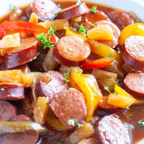 Sweet And Sour Crockpot Kielbasa Food Lovin Family