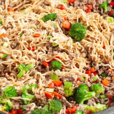 Ground Beef Ramen Noodles - Food Lovin Family