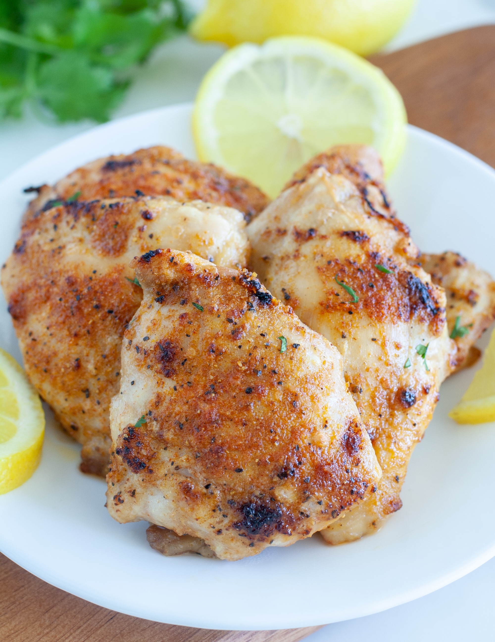 Air Fryer Chicken Thighs - Food Lovin Family