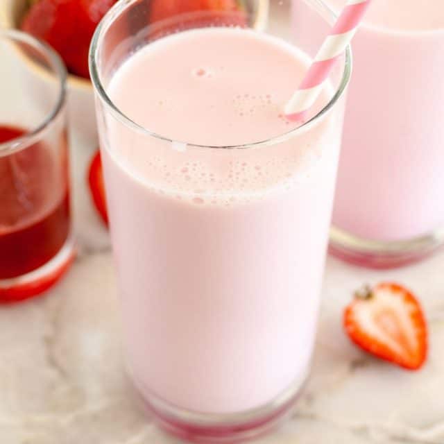 The Best Strawberry Milk - Food Lovin Family