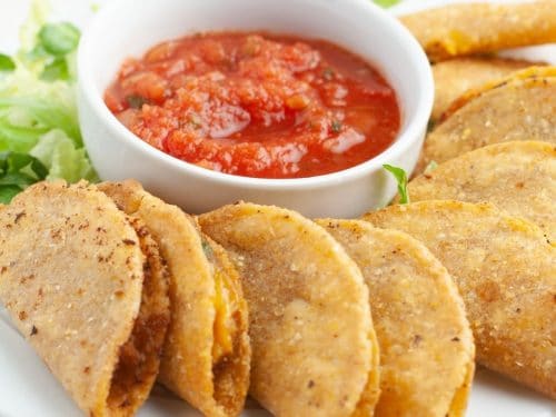 Air Fryer Frozen Mini Tacos – Melanie Cooks