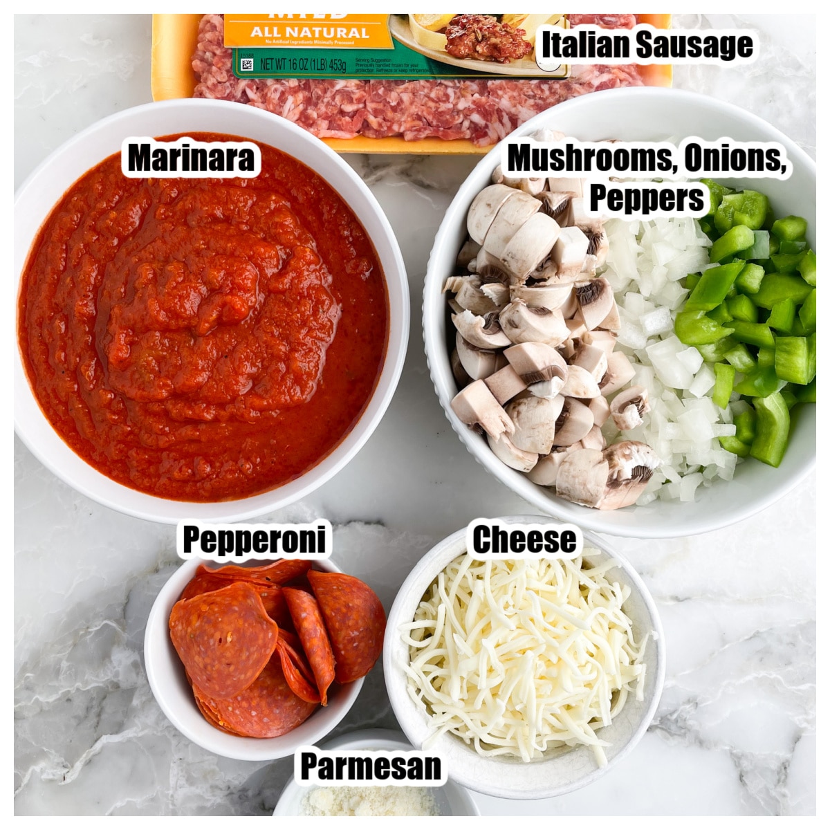 Easy Crustless Pizza Bowl Recipe - Food Lovin Family