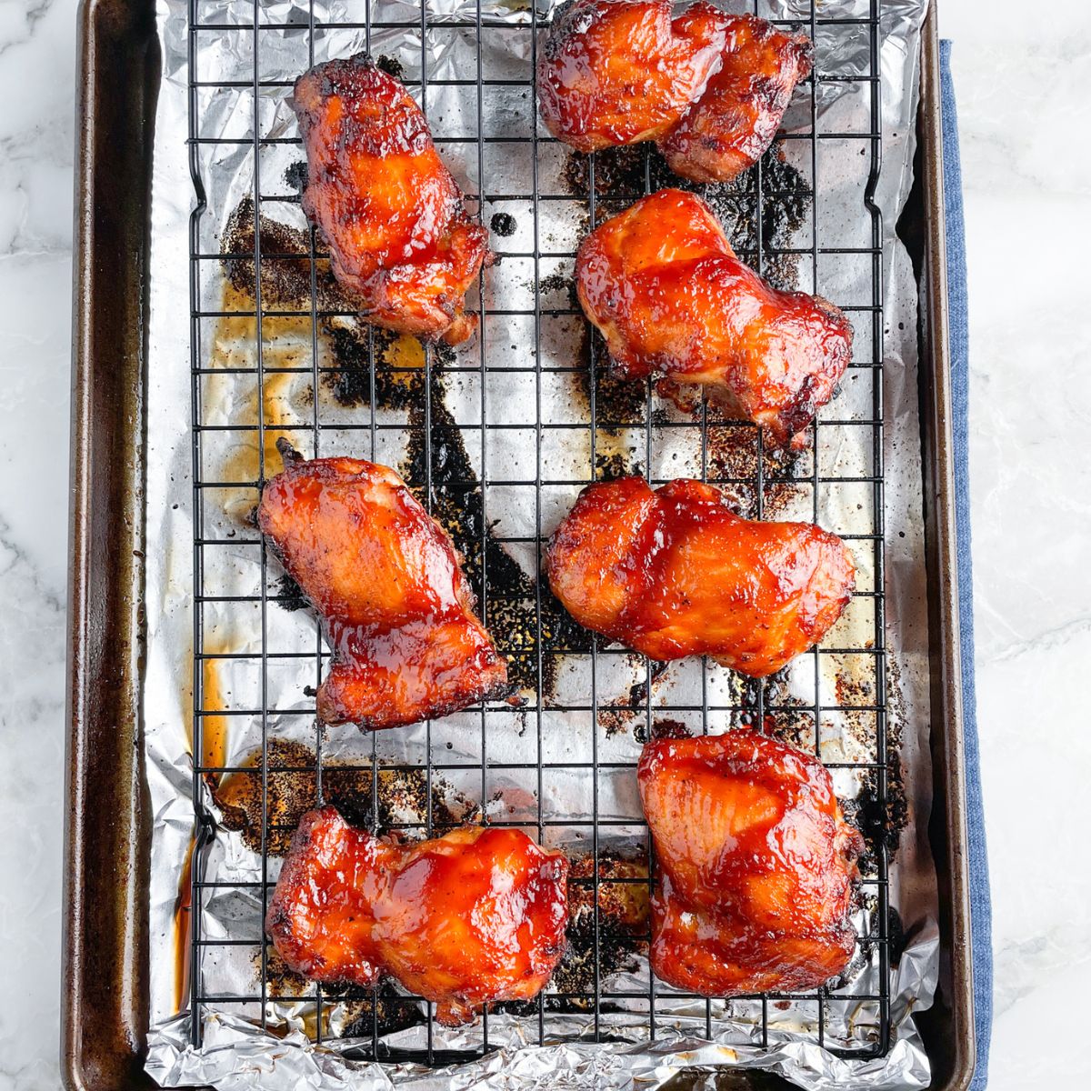 Baked BBQ Chicken Thighs - Food Lovin Family