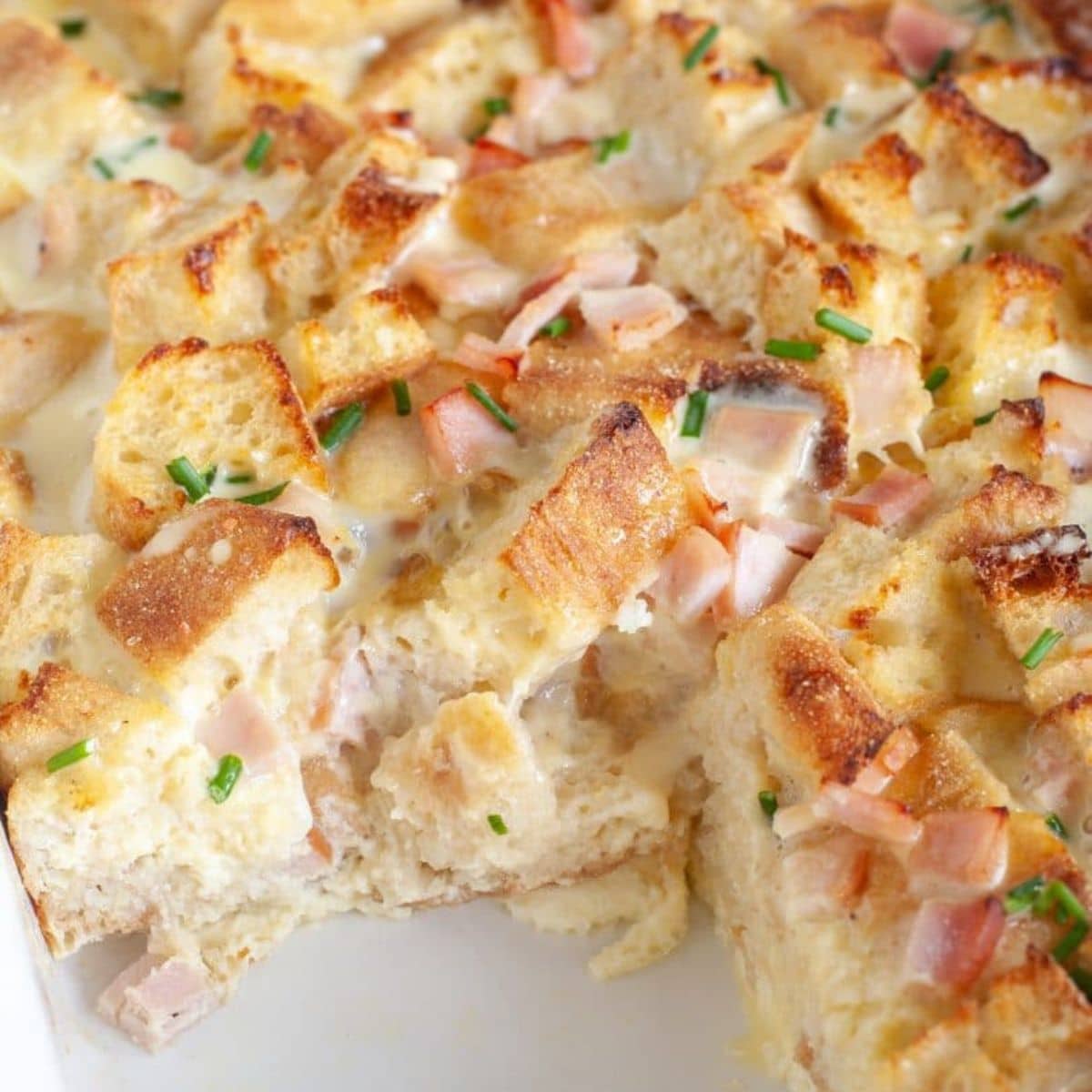 Eggs benedict casserole. 