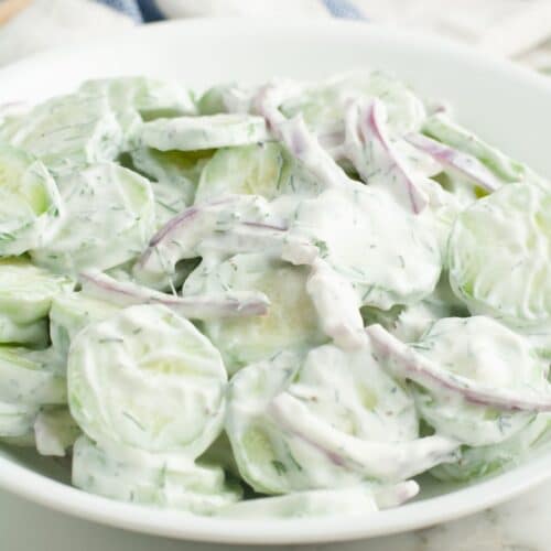 Creamy Cucumber Dill Salad - Food Lovin Family